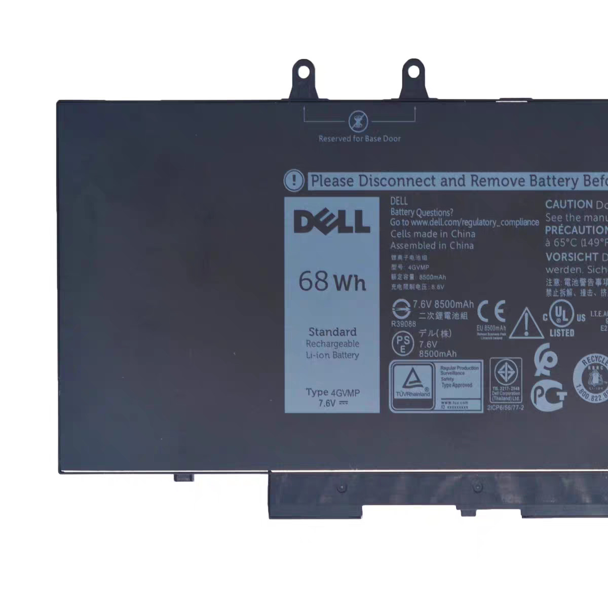 Genuine 4GVMP Battery For Dell Precision 3540 3550 Latitude 5400 5500 9JRYT 68Wh