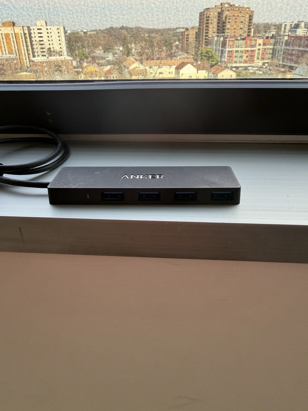 Anker 4-Port USB 3.0 Hub Portable Ultra Slim Black Type A Male to Female