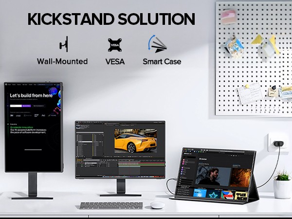 UColor T6 16.0 Zoll 4K Tragbarer Monitore HDR Bildschirm 100% sRGB mit 1200 Nits