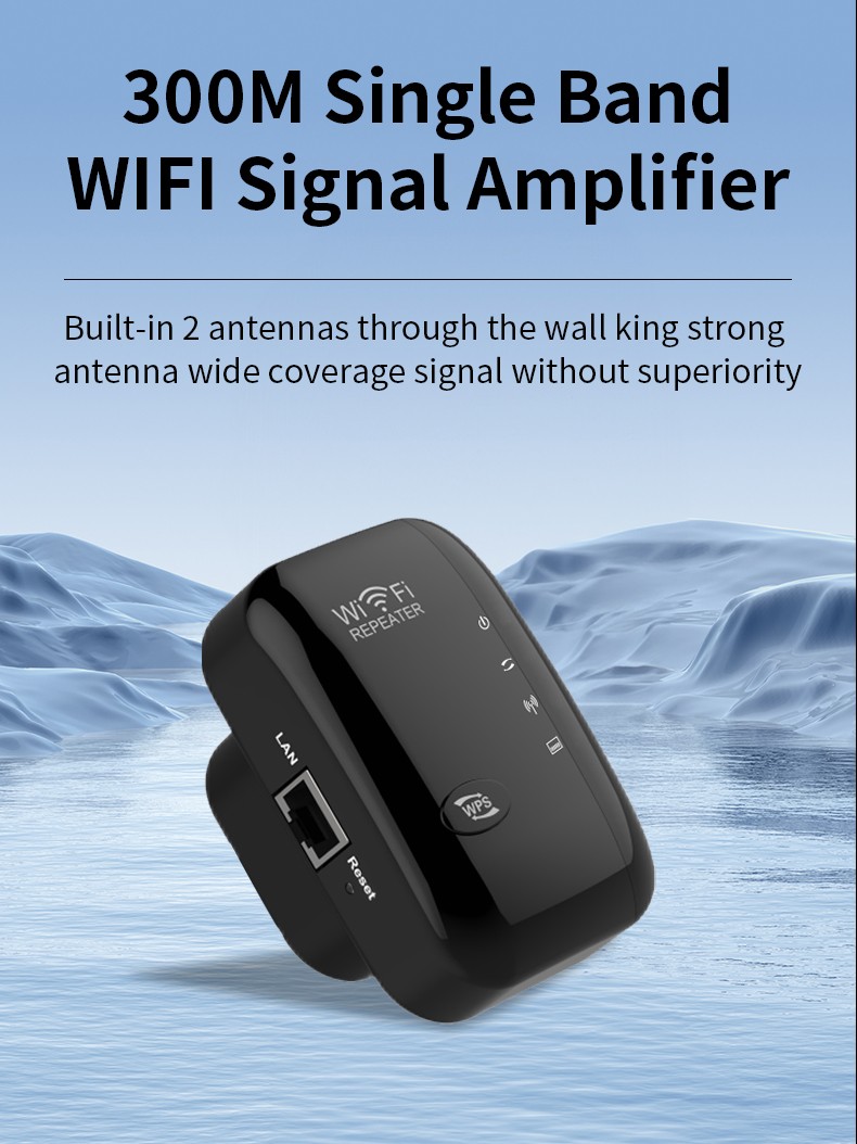 WiFi Range Extender Internet Booster Wireless Signal Repeater Amplifier
