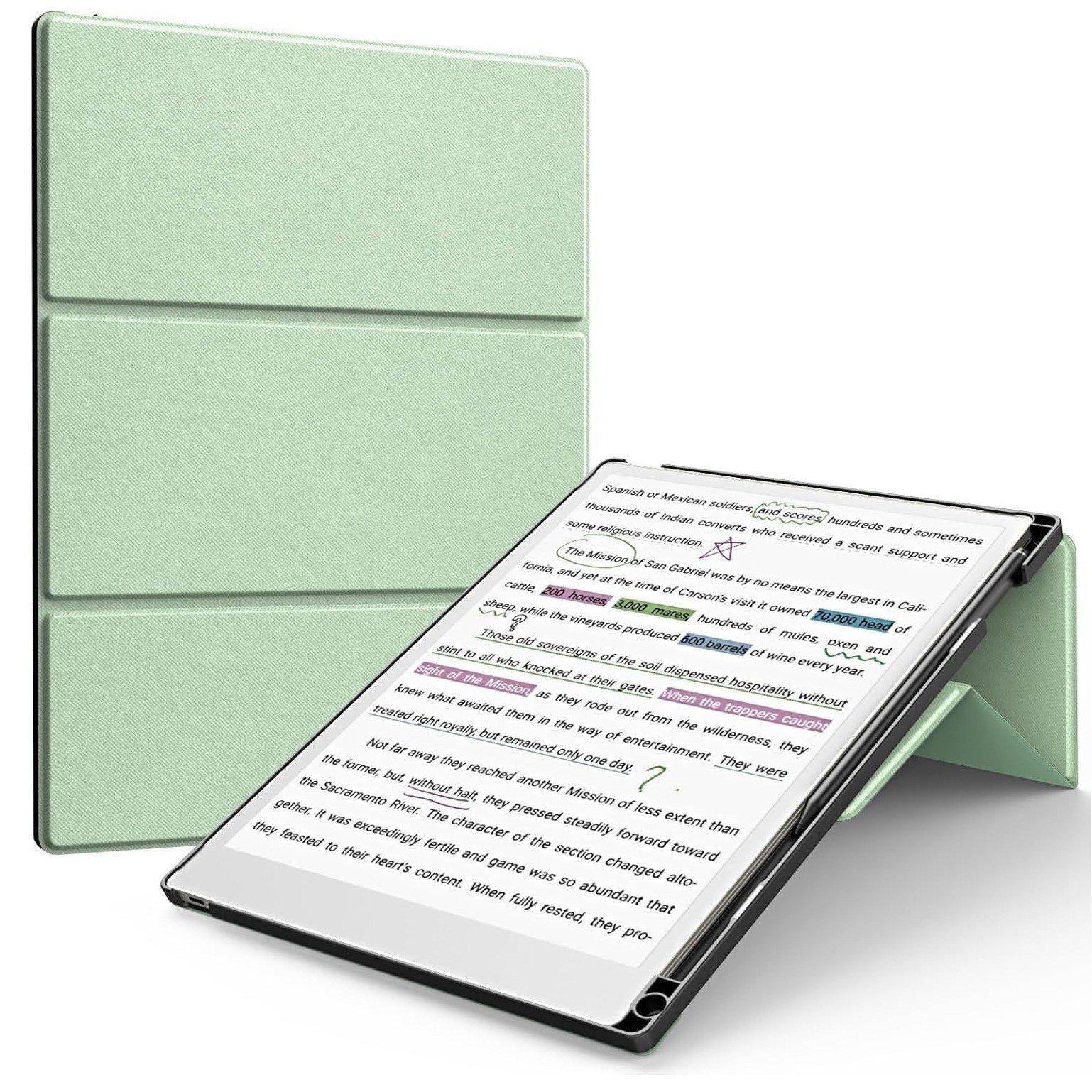 TiMOVO Stand Case for Remarkable Paper Pro 11.8 Inch Multi-Angle Foldable Green