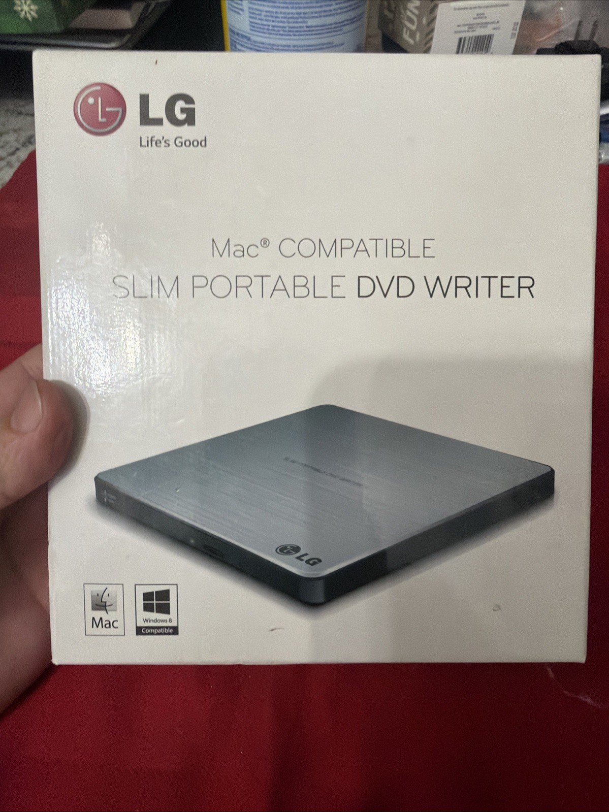 LG Mac Compatible Slim Portable DVD Writer – GP60NS50 – Brand New Sealed