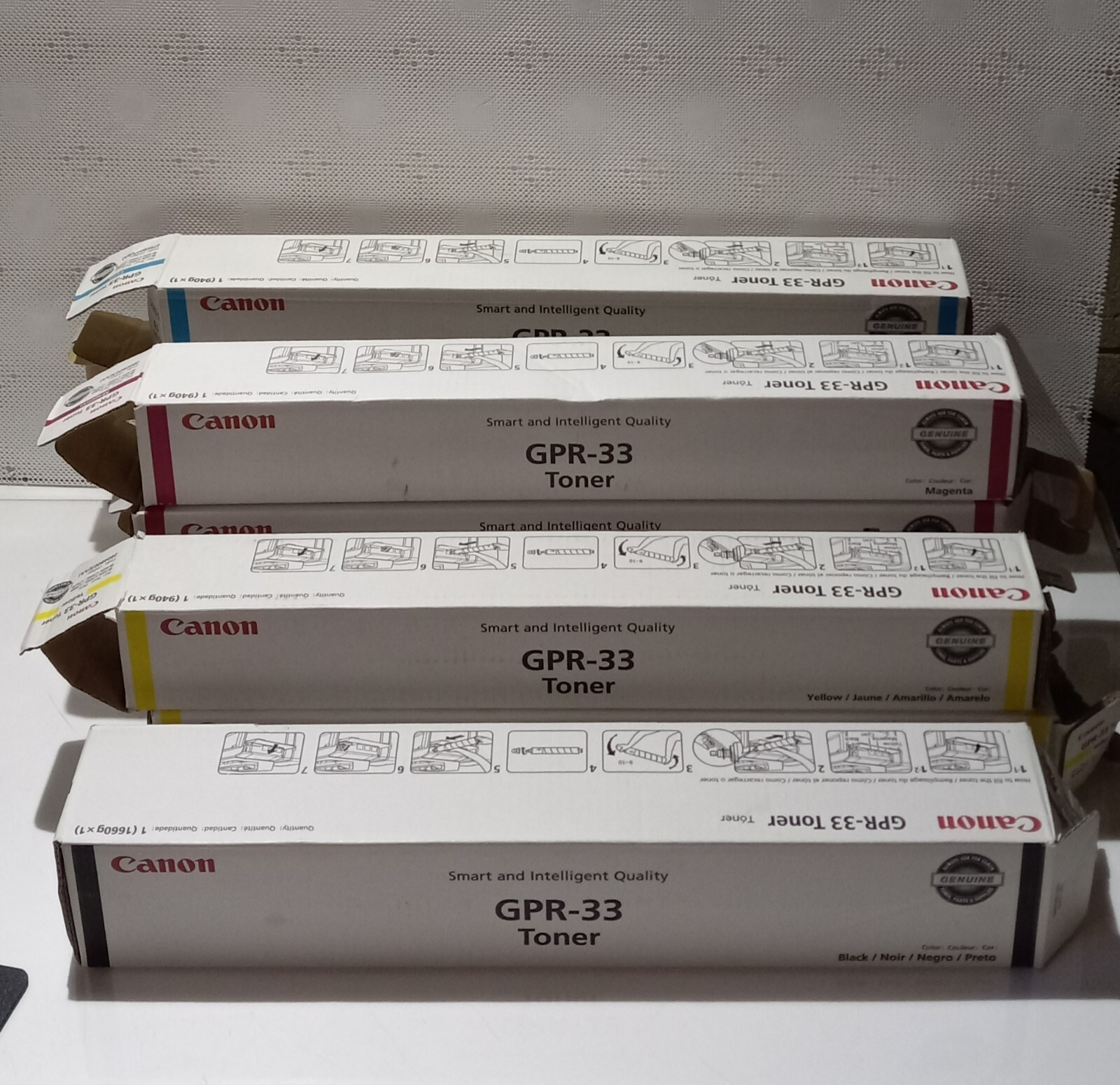 BRAND NEW CANON GPR 33 BCYM TONER FOR C7055/C7065/C7260/C7270 OPEN BOX *QTY