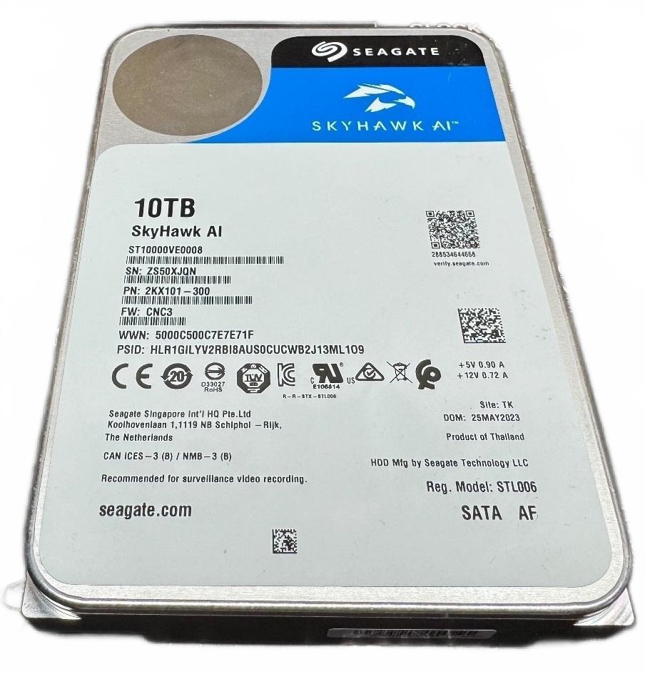 Seagate SkyHawk AI 10tb SATA HDD (2kx101 blue label)