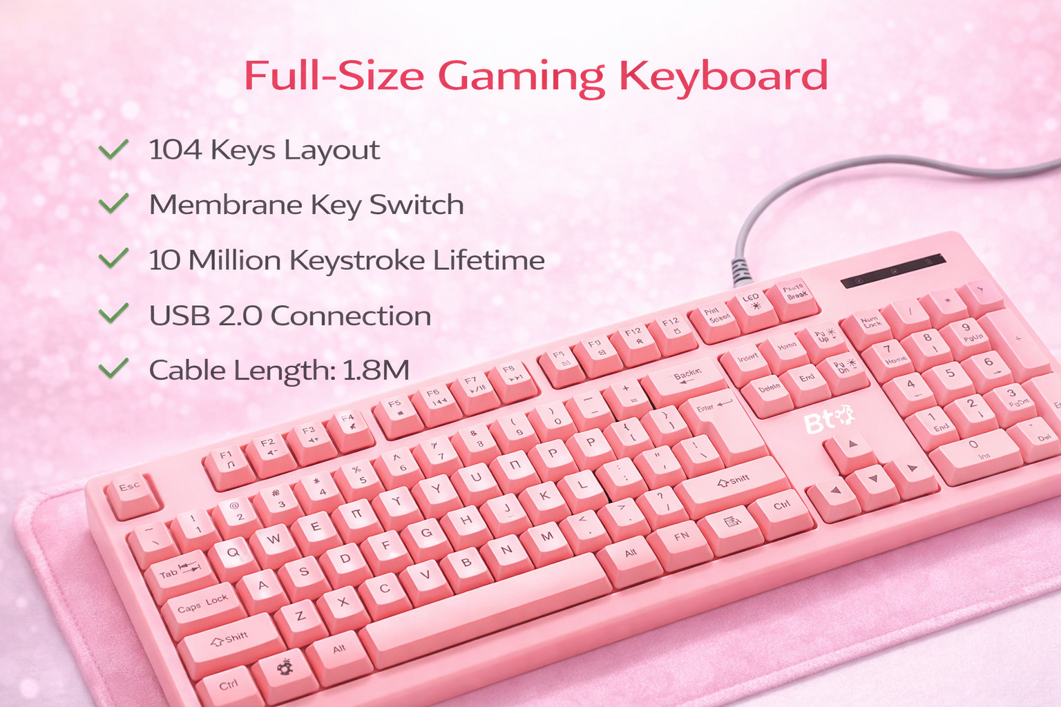 4-IN-1 Gaming LED Backlit Keyboard Mouse with Headset Mouse Pad Bundle ( BTO )