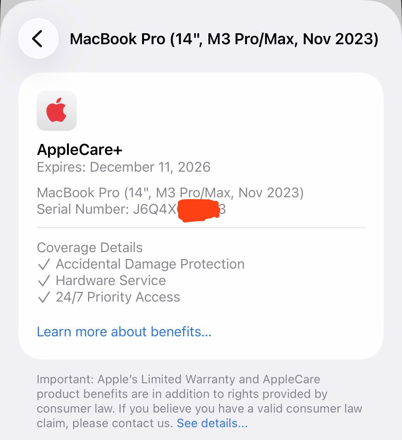 Apple MacBook Pro 2023 14in M3 Max 16 Core CPU 64GB RAM 1TB SSD MINT w/AppleCare
