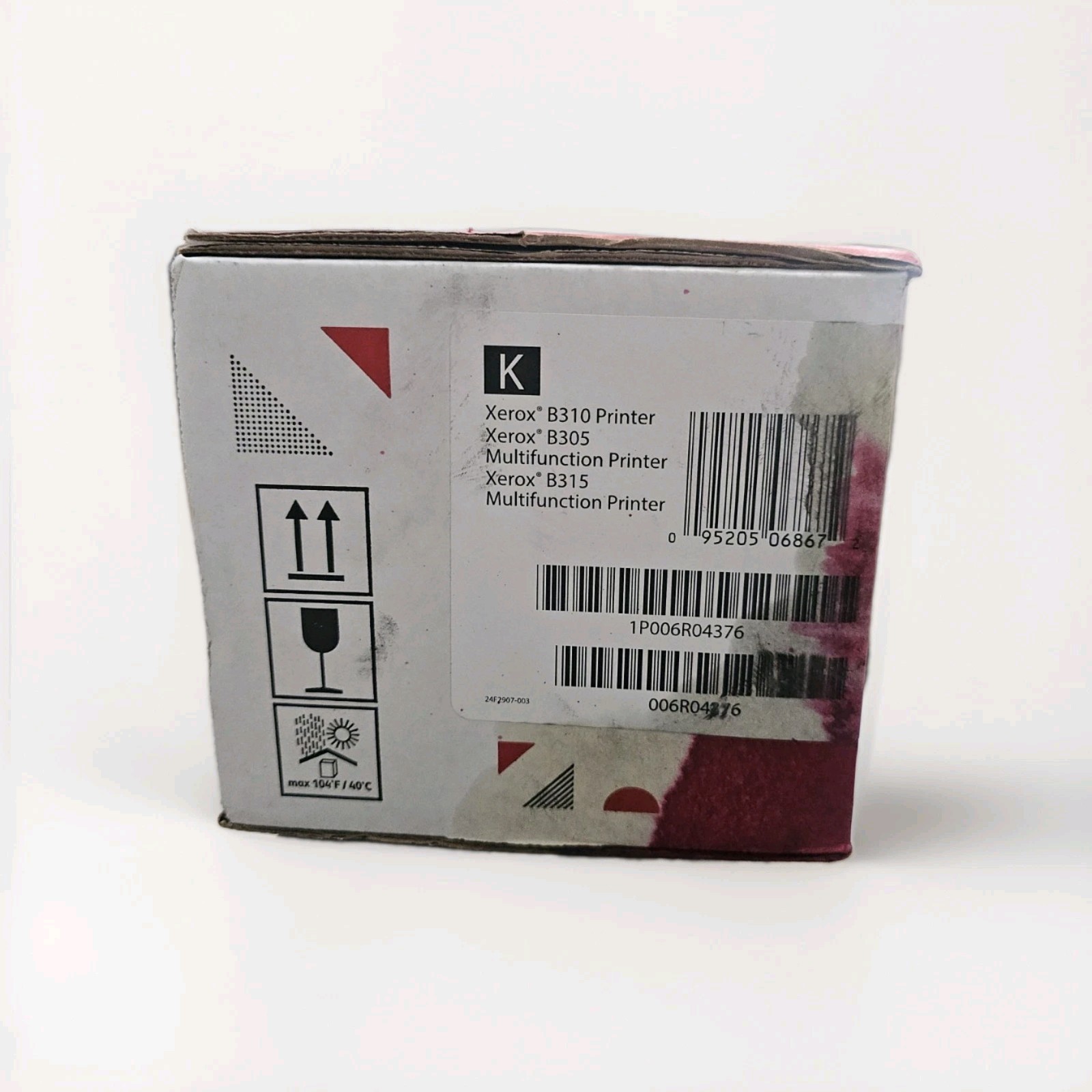 Xerox Genuine B310 Standard Capacity Black Toner Cartridge – Sealed, Damaged Box