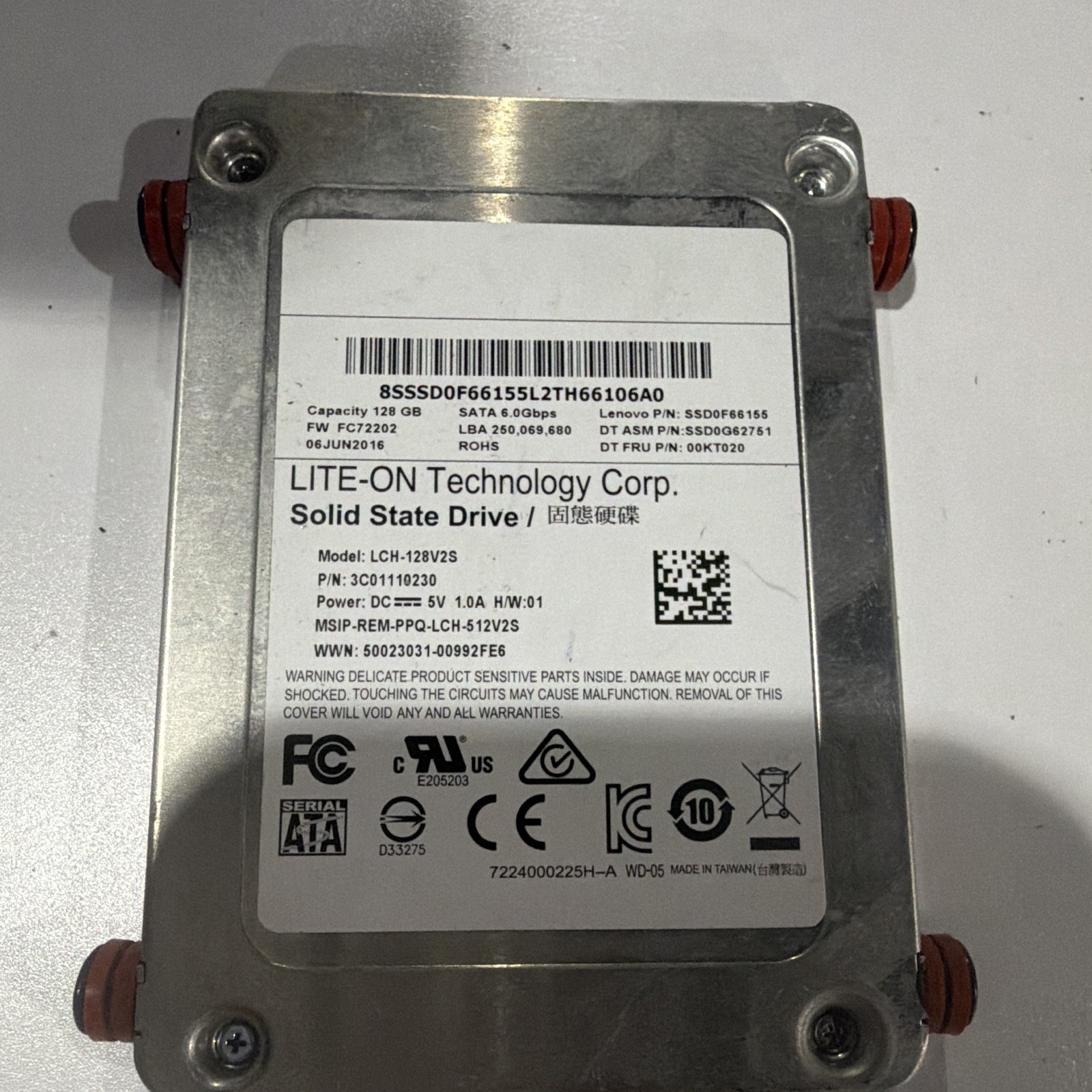 Lite-On LCH-128V2S 128GB 2.5″ SATA III Internal SSD ZETA 530/470MB/s