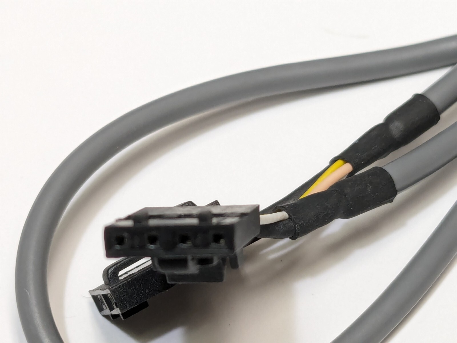 CD Audio cable, CD Rom/DVD audio cable MPC2, grey 4 wires, black connectors 2′