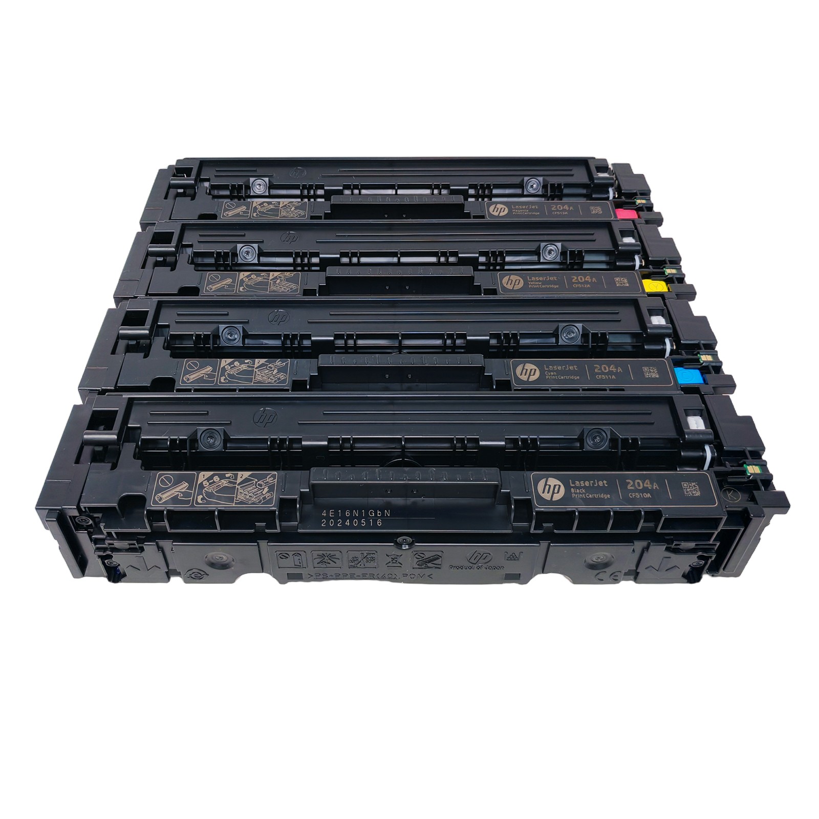 4 Toner CF510A-513A 204A For HP Color LaserJet Pro M154nw MFP M180n/M180nw 181fw