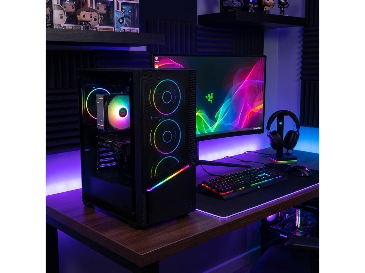 YEYIAN Gaming Desktop PC Elara Intel Core Ultra 7 265F 32GB DDR5 1TB PCIe SSD Ge