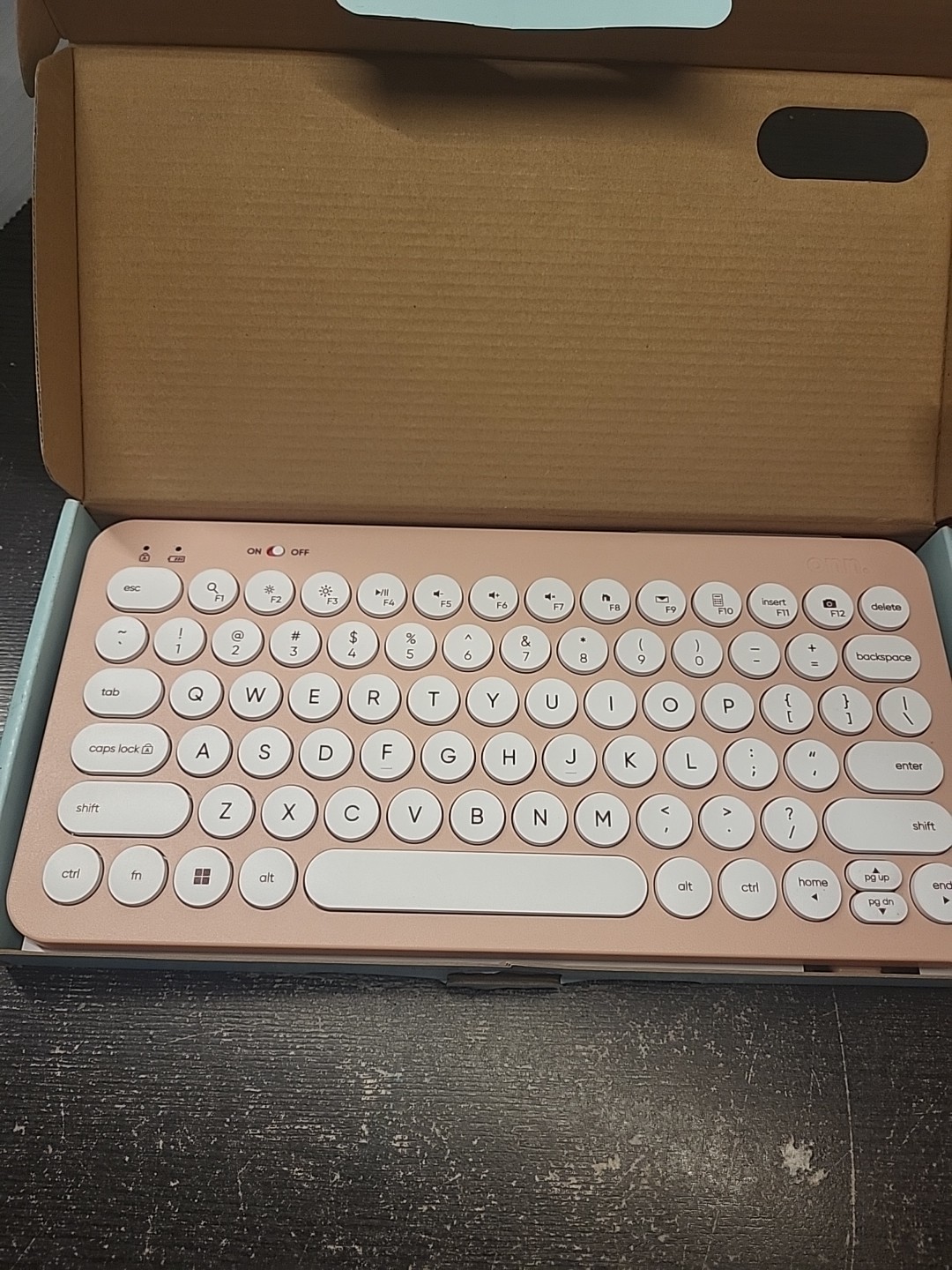 Mini Compact Wireless Keyboard 78 Keys Pink