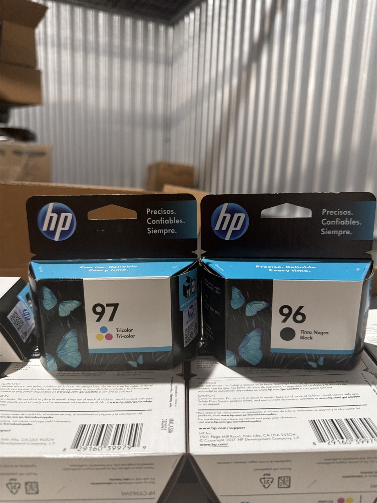 HP 96 / HP 97 -2 Ink Cartridges – Black, Tri-color / 2021 Best Date On Ebay/