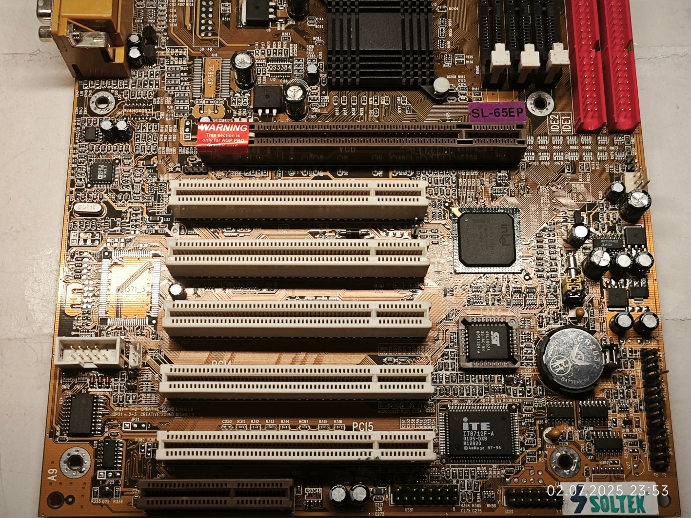 Socket 370 *Coppermine Overclocking* with AGP Pro Soltek SL-65EP + CPU & 128 MB