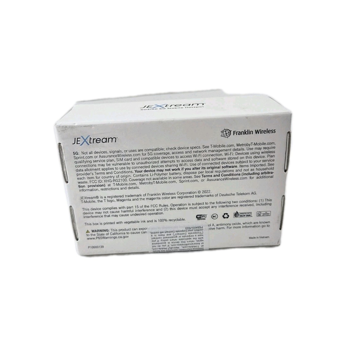 Franklin JEXtream RG2100 T-Mobile 5G Wi-Fi 6 Mobile Hotspot Router (T-Mobile)