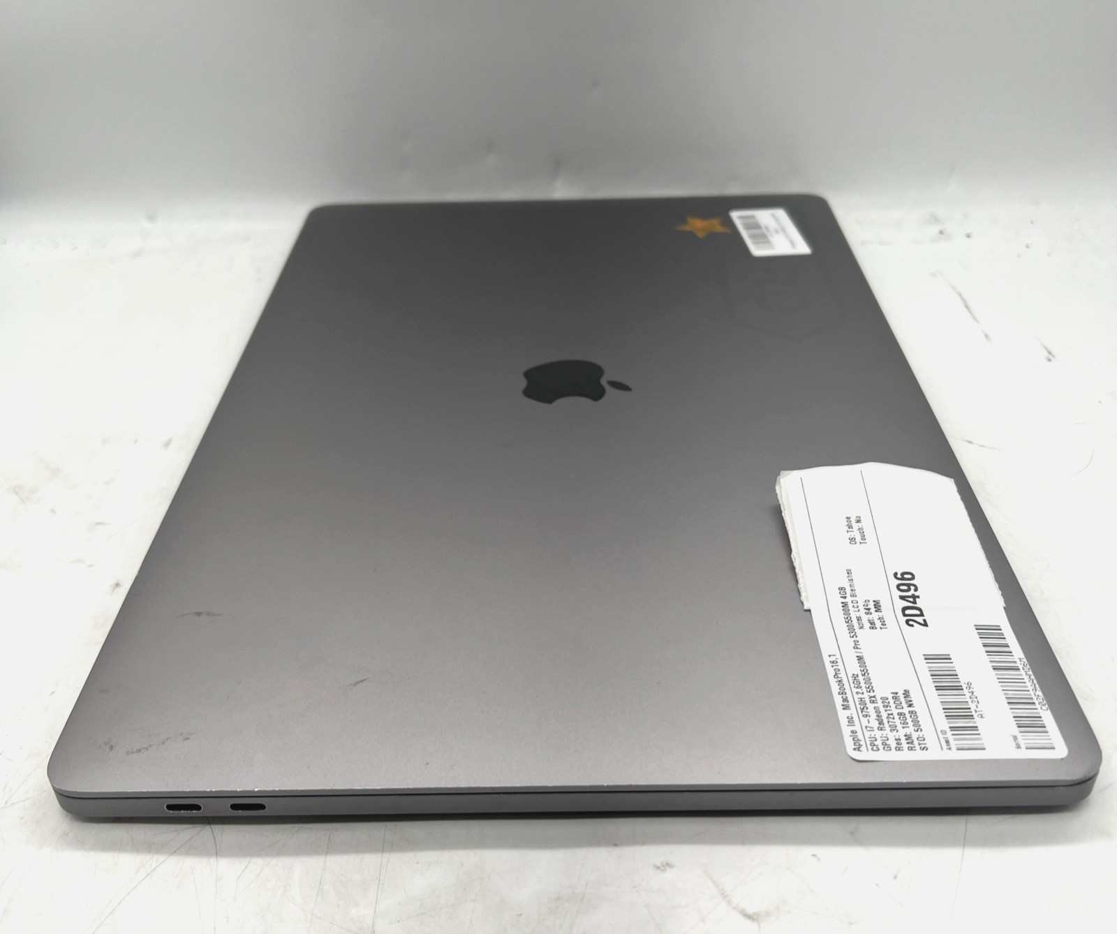 Apple Macbook Pro 16″ 2019 A2141 I7 9750H 2.6GHz 16GB RAM 512GB SSD Tahoe