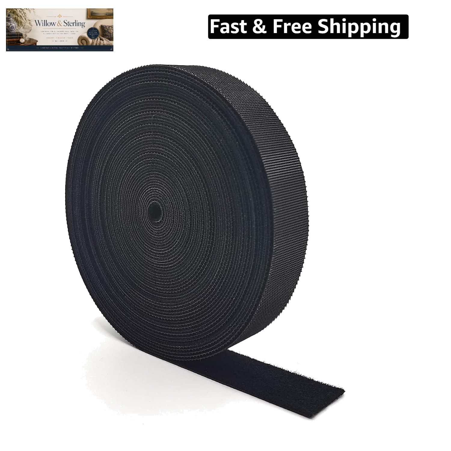 Cable Straps 32.8 ft x 0.78 in hook and loop tape, Free Cut Length Reusable C…