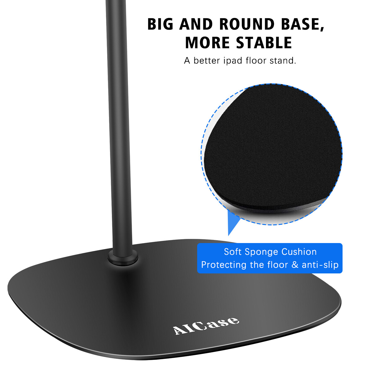 Detachable Universal Cell Phones Tablet iPad Selfie Gooseneck Floor Stand Holder
