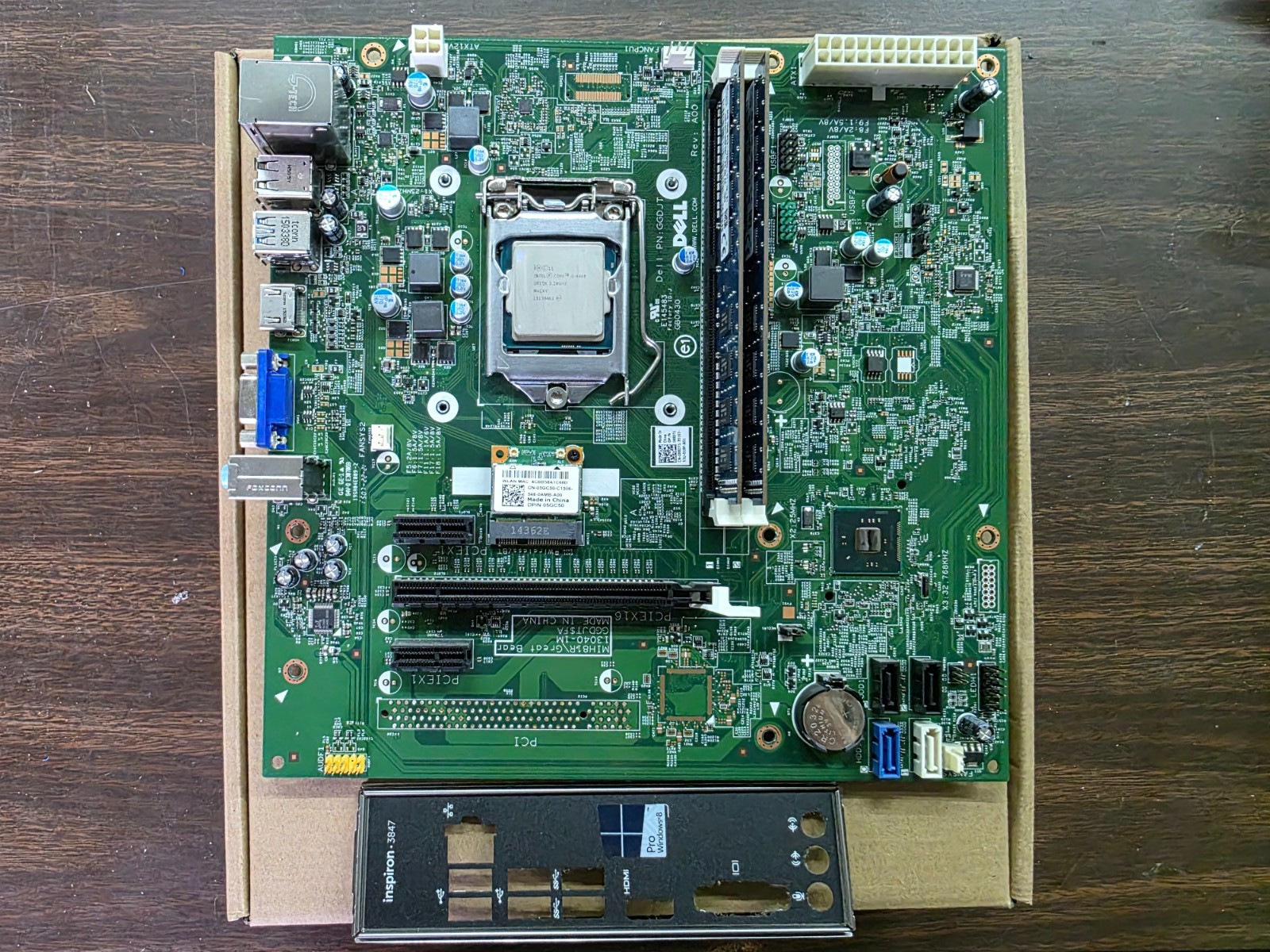 Dell Inspiron 3847 Motherboard GGDJT 3847 i5-4460 3.2GHz 8GB RAM