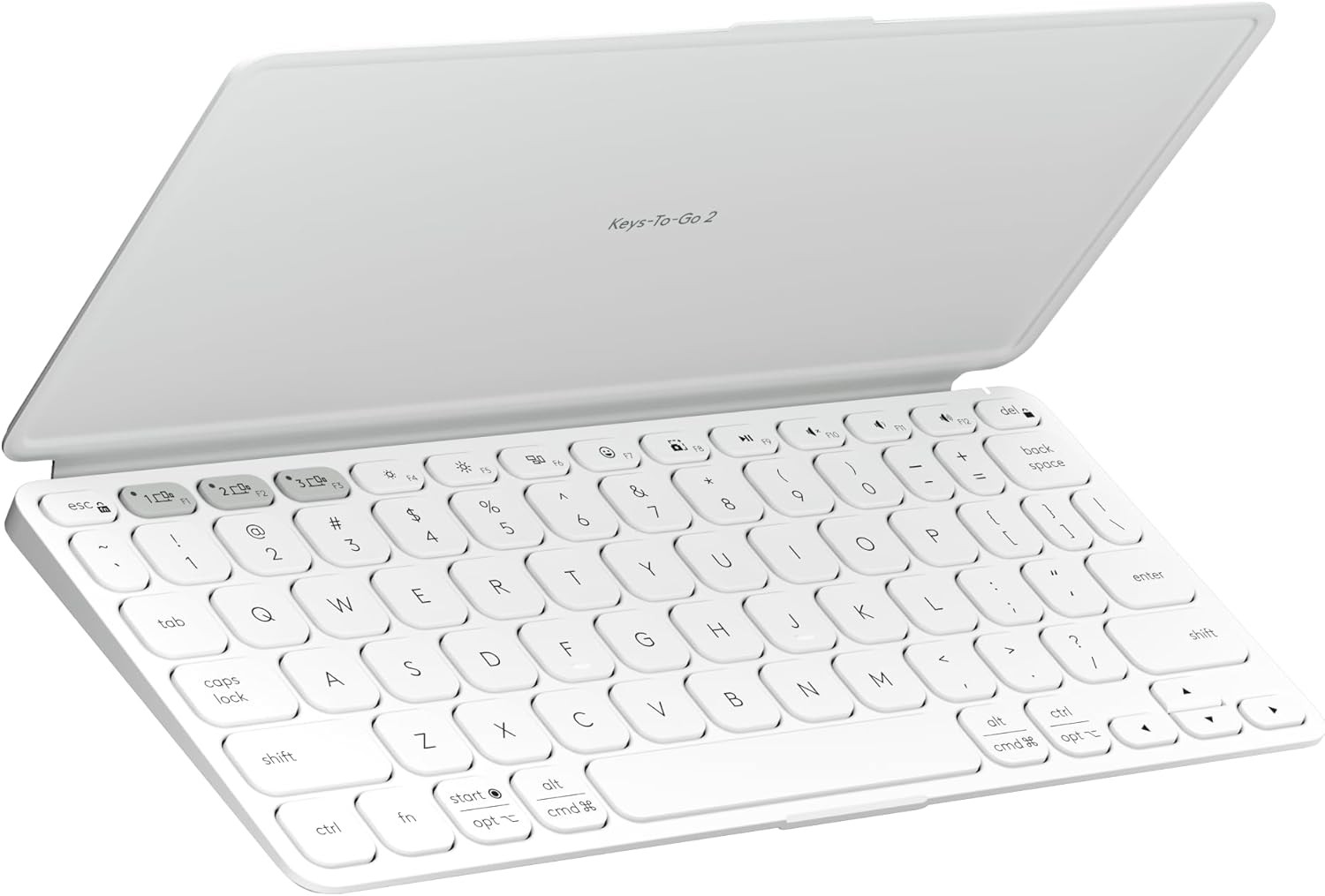 Keys-To-Go 2 Portable Wireless Keyboard – Pale Gray