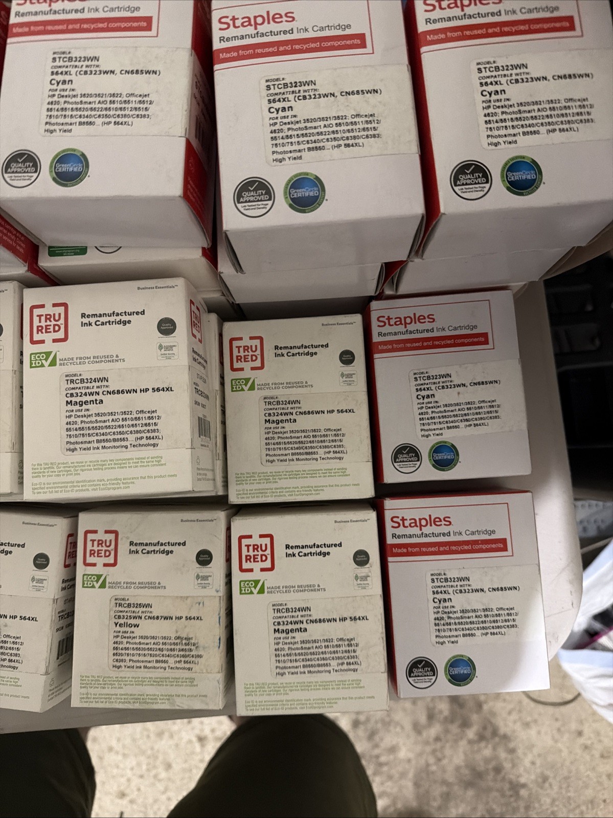 Staples Ink Cartridge Replacement Lot Of 40 for HP 62XL 2839034