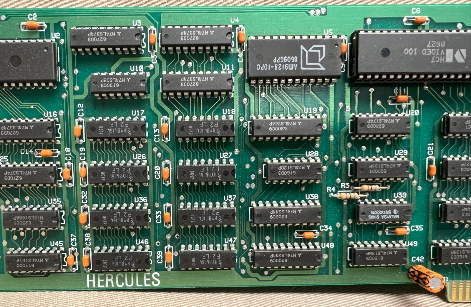 Vintage Original Hercules Model GB102 8-bit ISA Monochrome Graphics Card -Tested