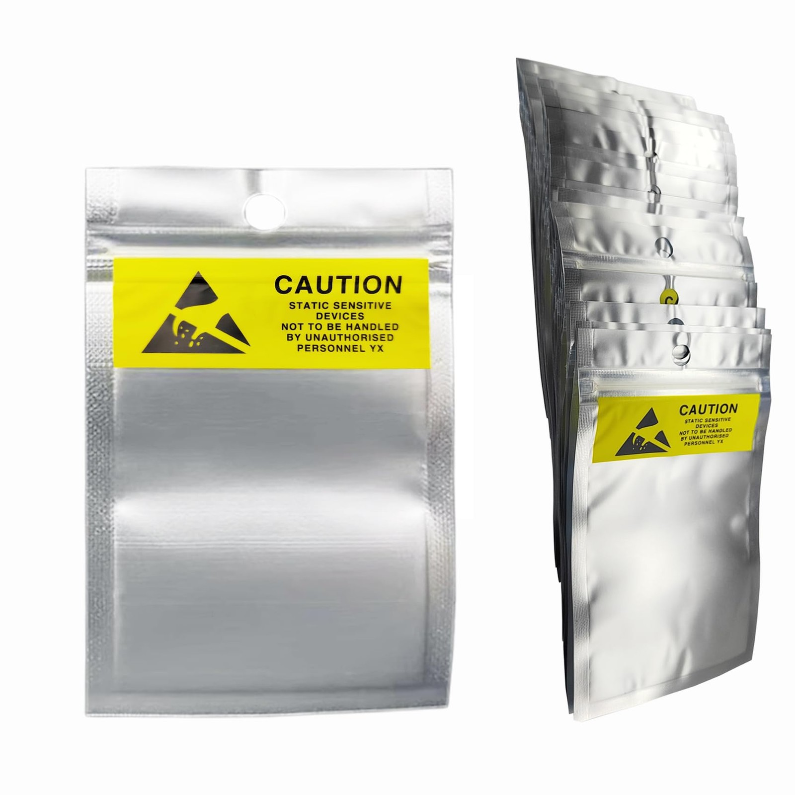 100pcs 3.94 * 5.91in ESD Bags,Resealable Translucent Antistatic Bags for SSD,…
