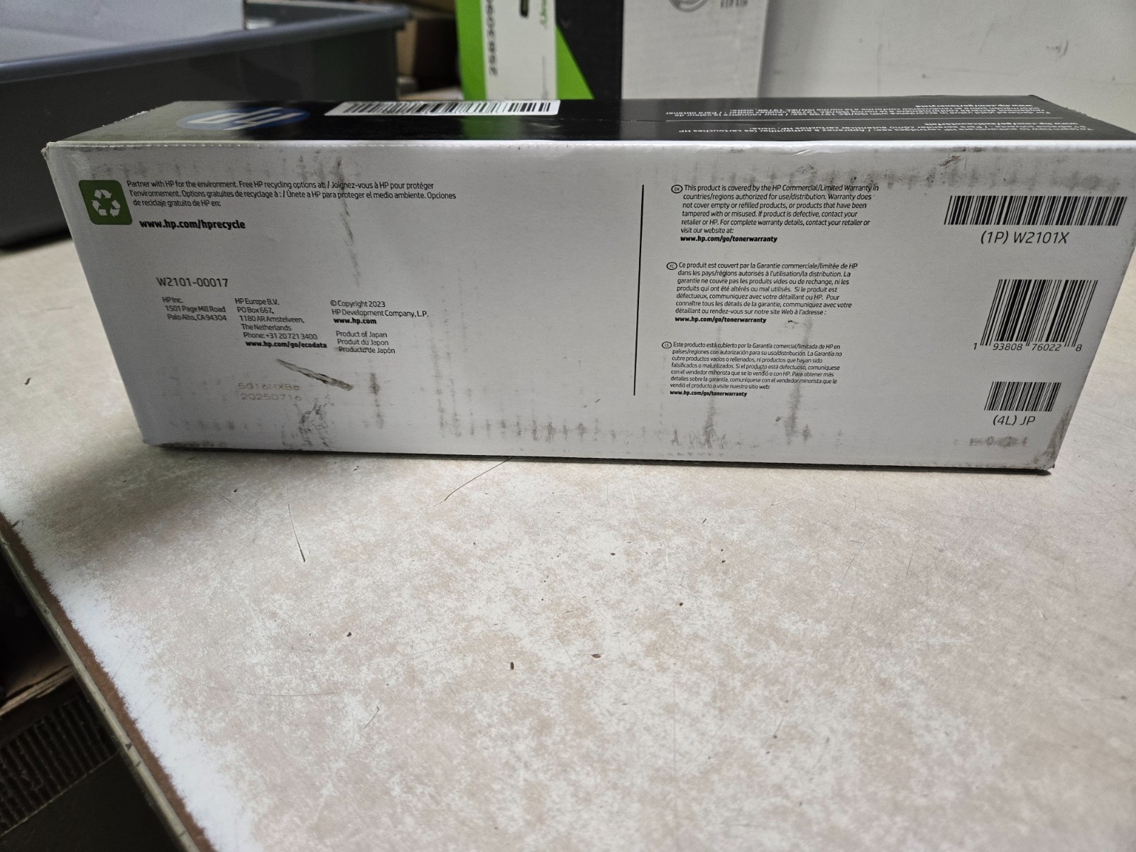 HP 210X Cyan High Yield LaserJet TerraJet Toner Cartridge W2101X Genuine Sealed!