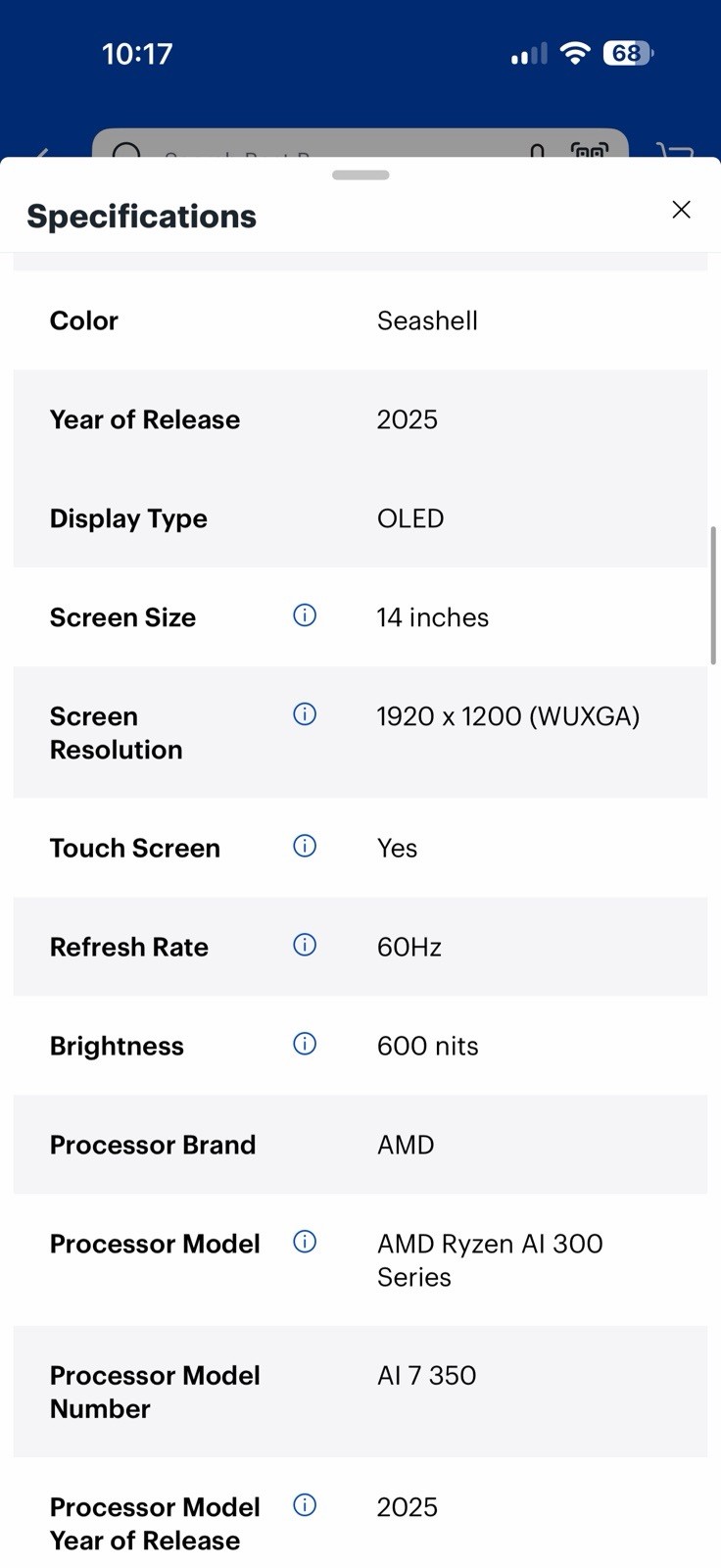 Lenovo Yoga 7 2-in-1 14in OLED Touch Ryzen AI 7 350 16GB 1TB SSD W11 Seashell