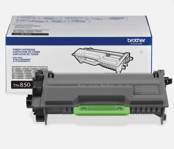 Brother TN-850 Genuine OEM High Yield Toner Cartridge Open Box New Same Day Ship