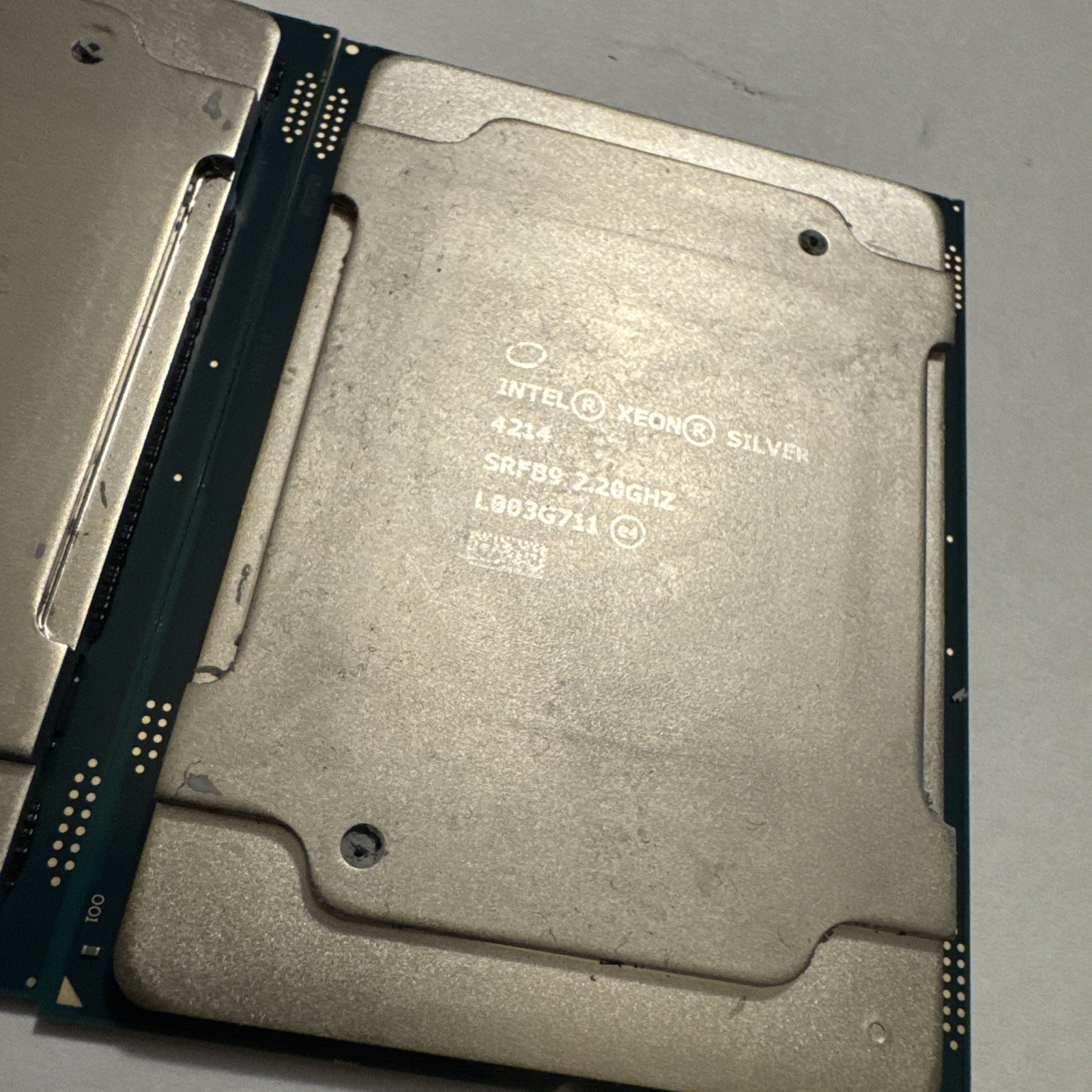 Pair of Intel Xeon Silver 4214R SRG1W 2.40GHz CPU Processor w/ Black Bracket