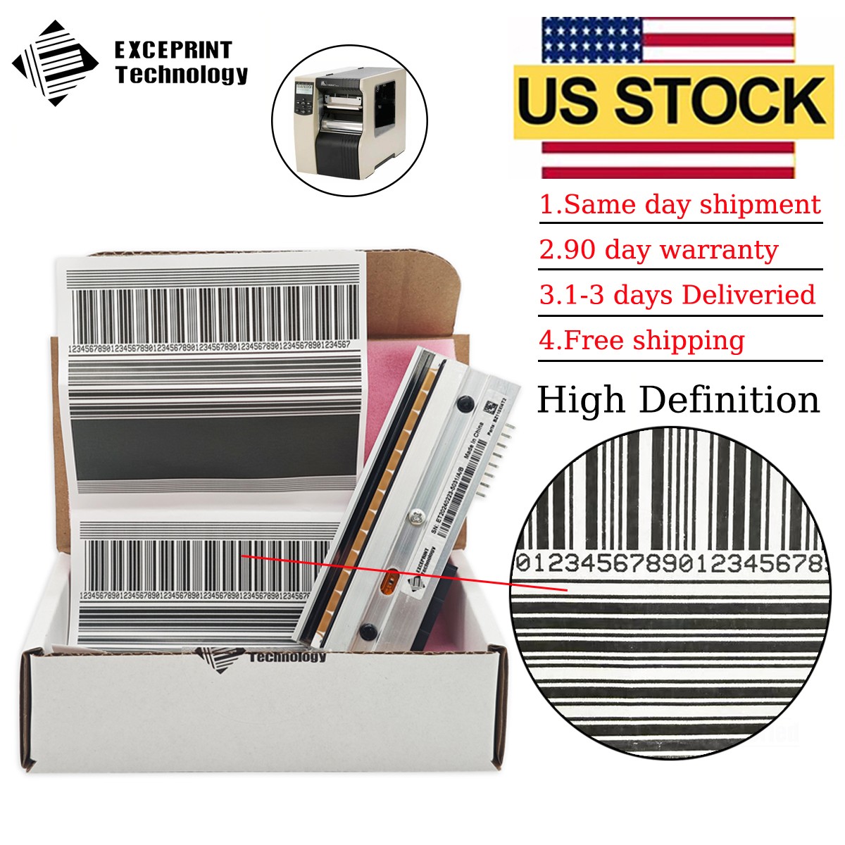 ✅ P1004230 Printhead for Zebra 110Xi4 110XiIV Thermal Printer 203dpi USA STOCK ✅