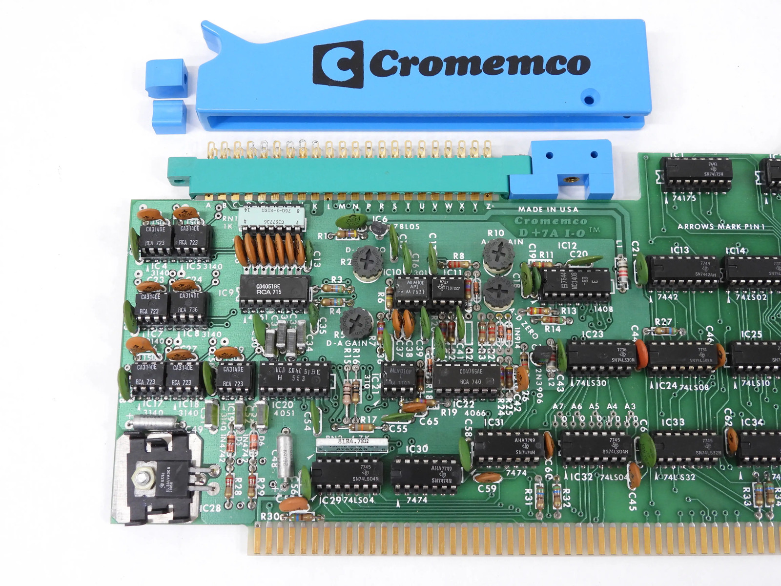 Cromemco D+7A Vintage 1977 S-100 Computer I/O Board (nice)