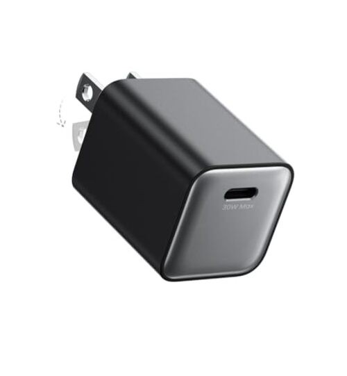 30W Compact Wall Charger, USB C Charger Block with GaN III Tech, 1 Pack Black