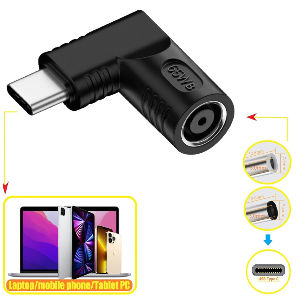 Lot Laptop Charger Converter TO USB Type C PD Power Charging Cable Adapter 7406