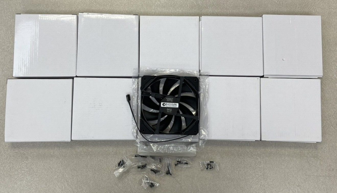 LOT OF 10 ID-COOLING 120mm Radiator/Case Fan 1500RPM PWM ID12025M12S Corsair