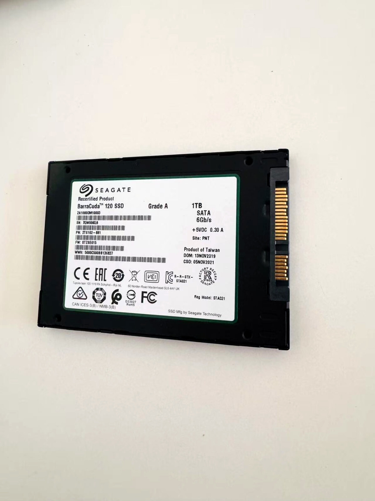 Seagate Barracuda 120 SSD 1TB Internal Solid State Drive 2.5 Inch SATA 6GB/s