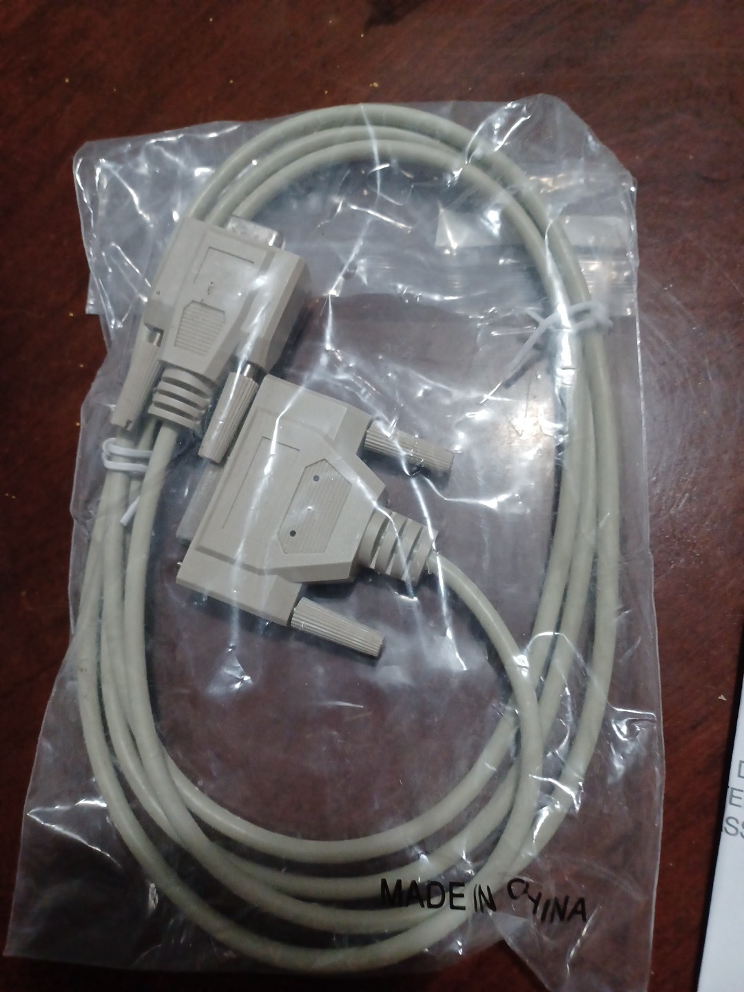 6ft Serial Null Modem Cable DB9 Female to DB25 Female – Beige