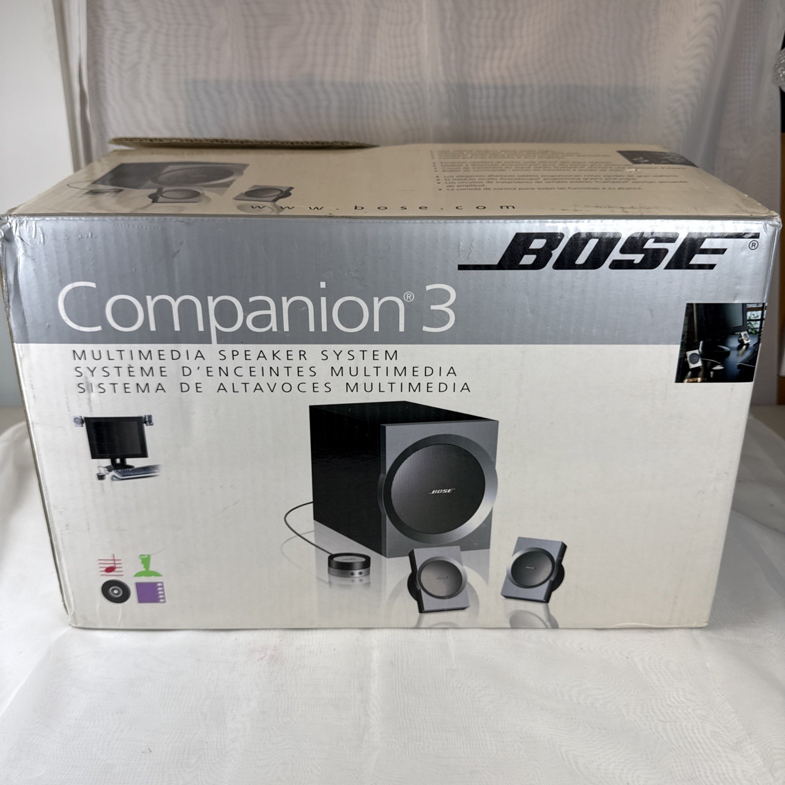 Bose Companion 3 Multimedia Speaker System PC Speakers NEW Open Box NOS