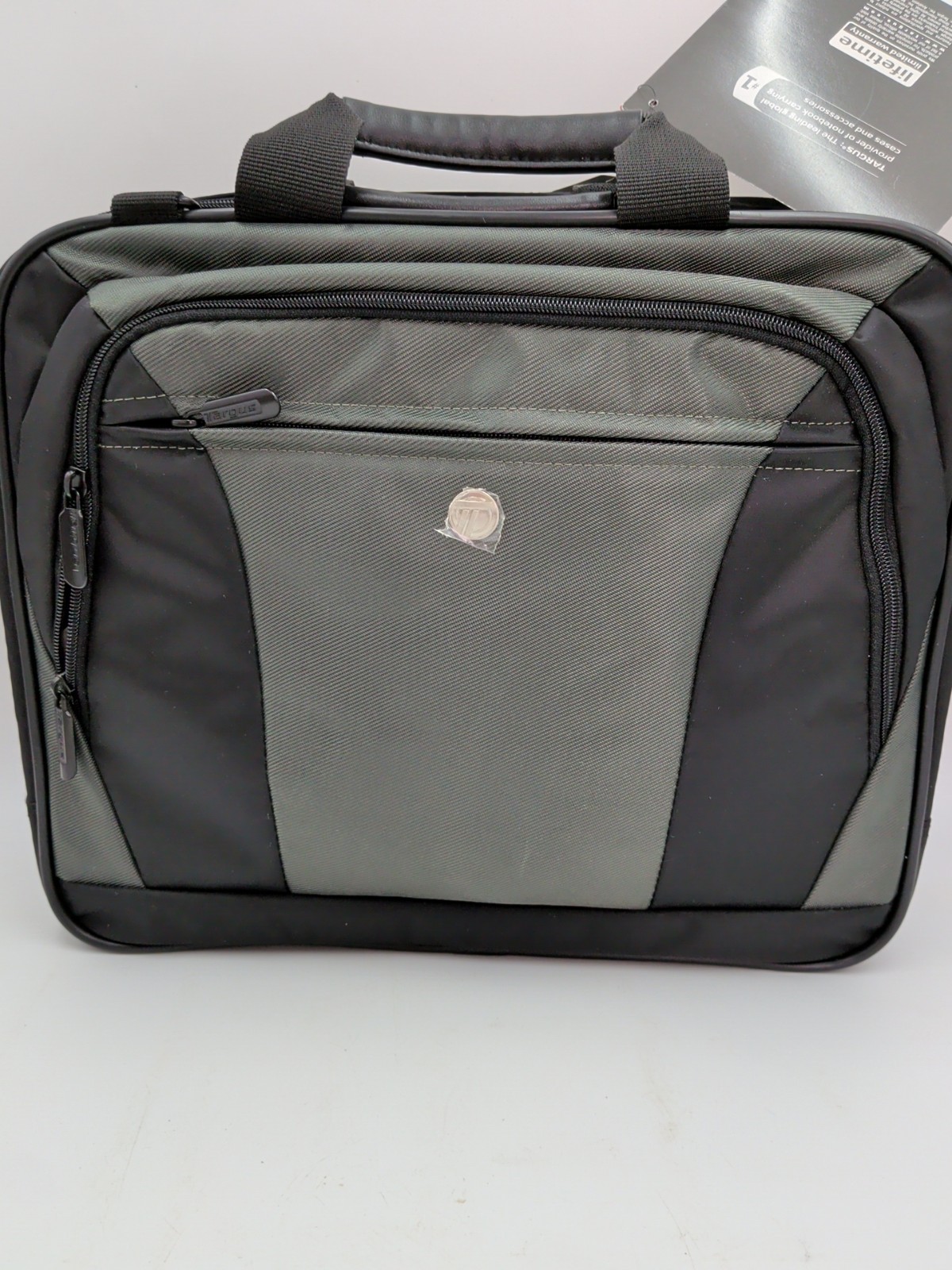 Targus CVR400 14″ CityLite Notebook Case Briefcase Black Gray+Shoulder Strap NEW
