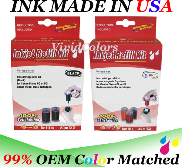 BKCMY Cartridge ink Refill Kit For Canon Pixma TS5320 TS6420 TR7020 PG260 CL261