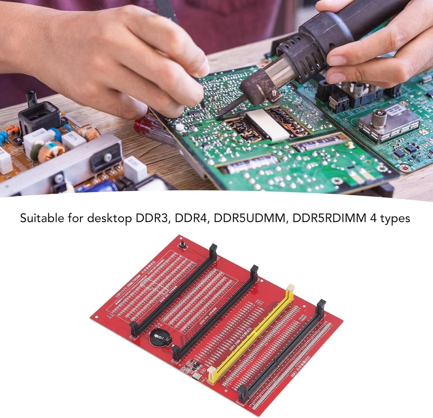 Universal 4-in-1 Memory Diagnostic Tester Card for DDR3 DDR4 DDR5