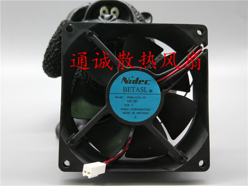 Nidec BETASL D09A-12TU 03 12V 0.20A 9CM 9225 Toyama inverter fan