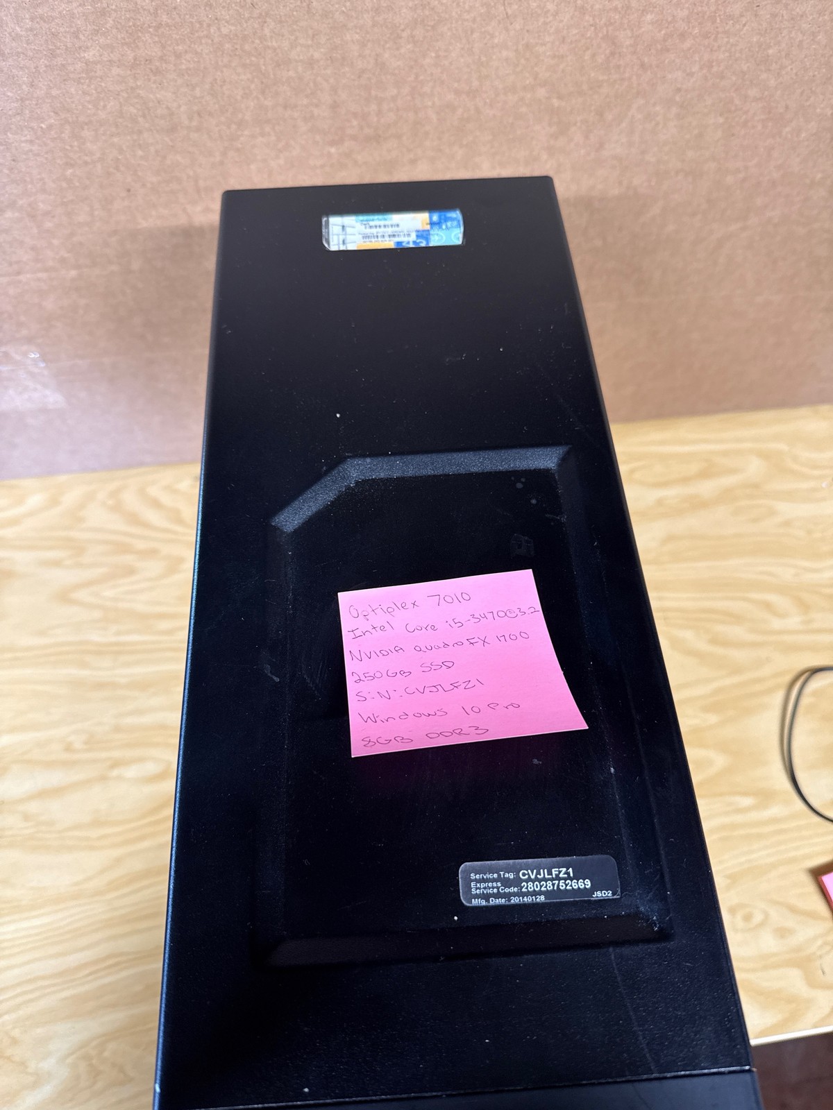 Dell OptiPlex 7010 MT Intel Core i5-3470 8 GB 250 GB SSD NVIDIA Quadro FX 1700