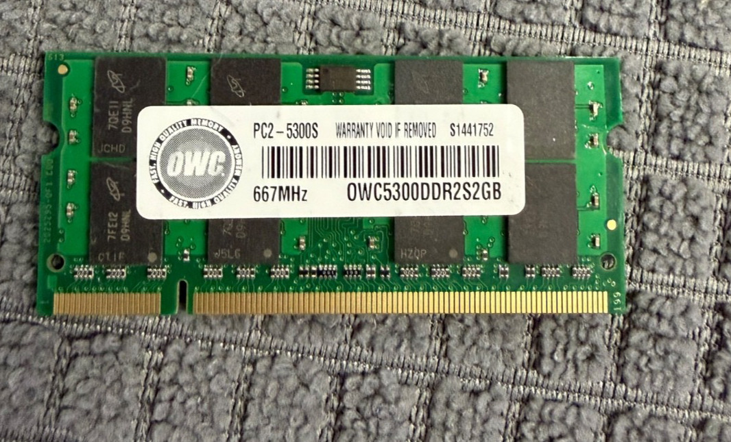OWC #1 OWC5300DDR2S2GB DDR2 667 MHz SO-DIMM Memory Module