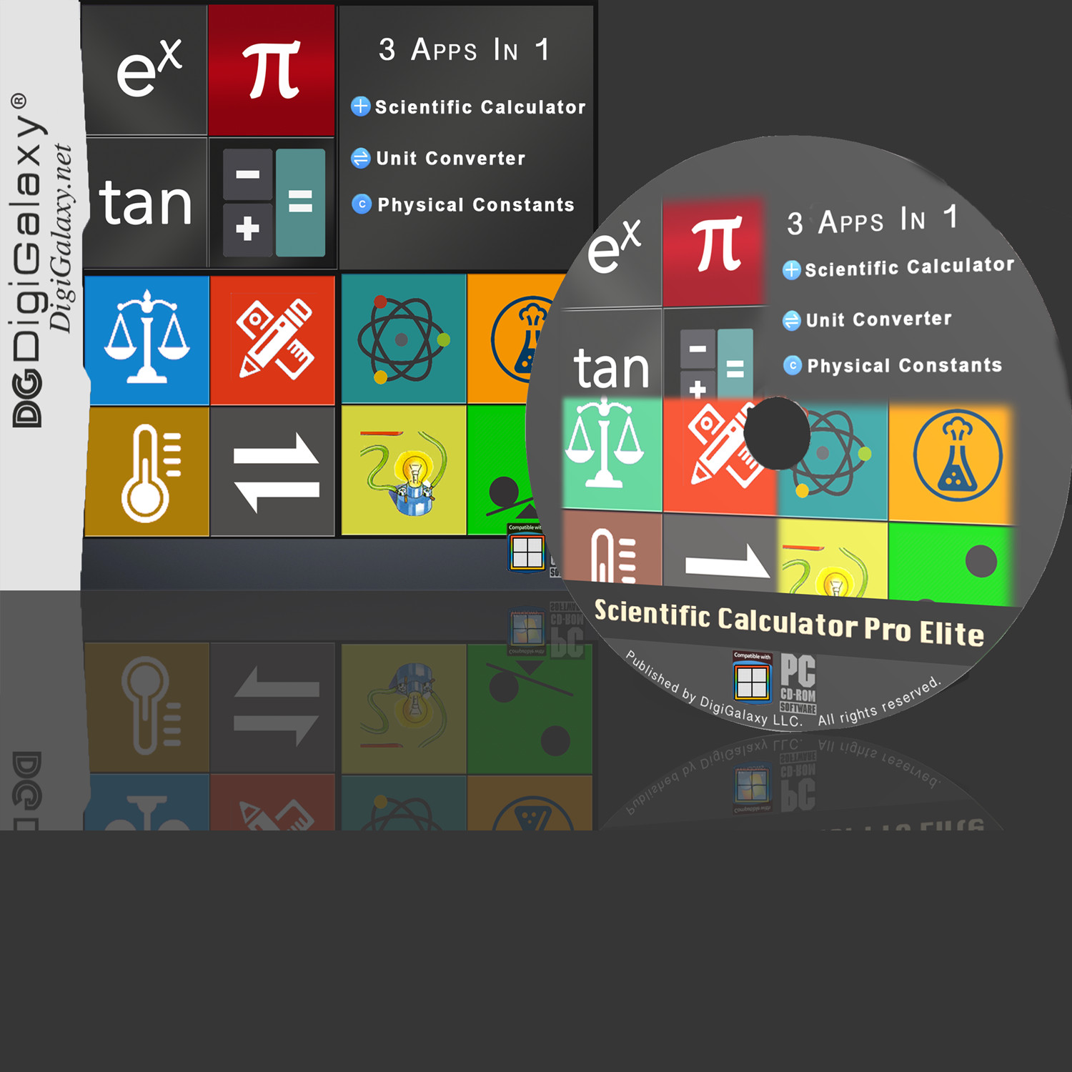 Scientific Calculator with Unit Converter & Physical Constants (Windows or Mac)