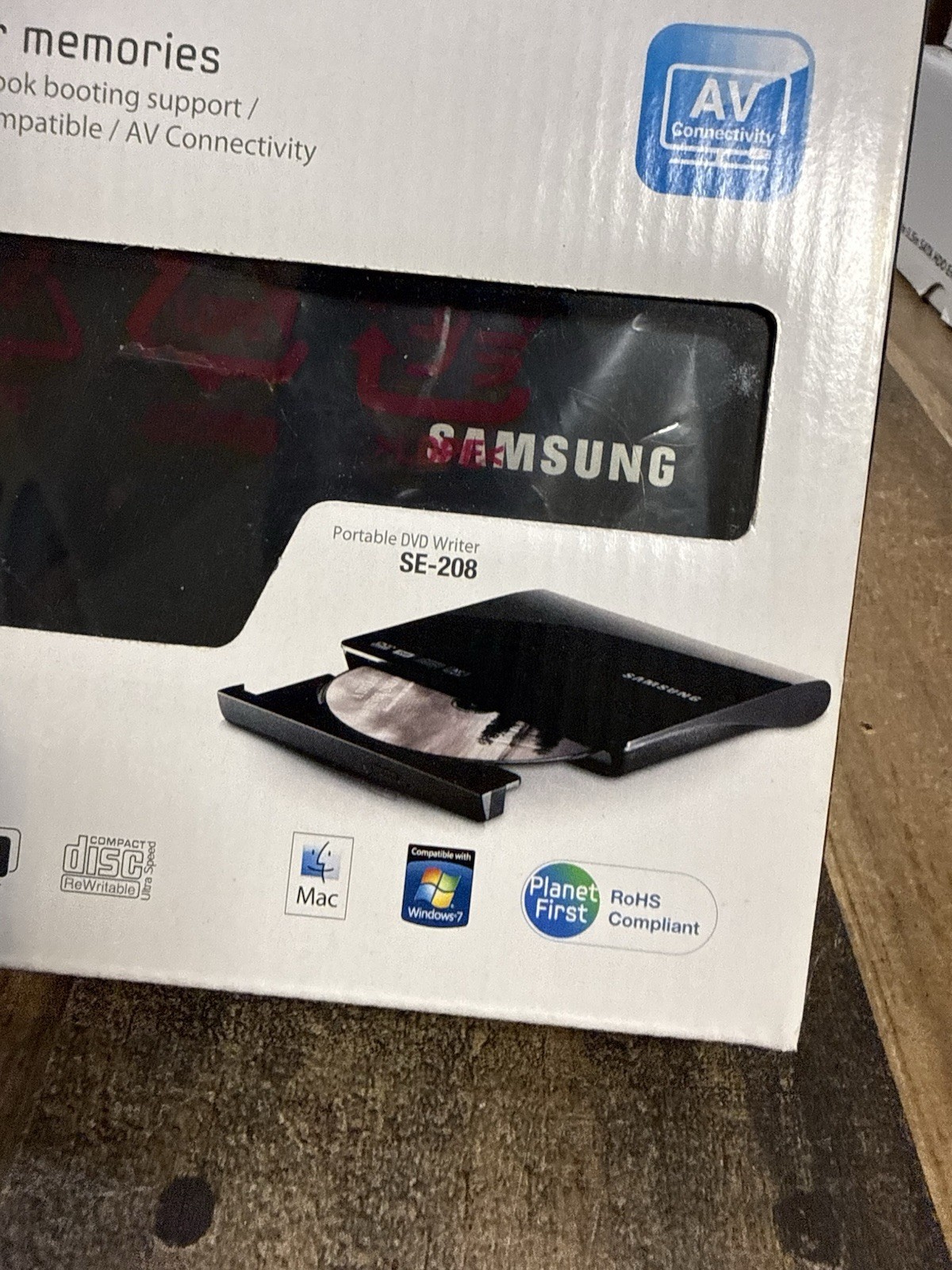 Samsung Super WriteMaster Slim Portable DVD Writer USB 2.0 #SE-208AB/TSBS