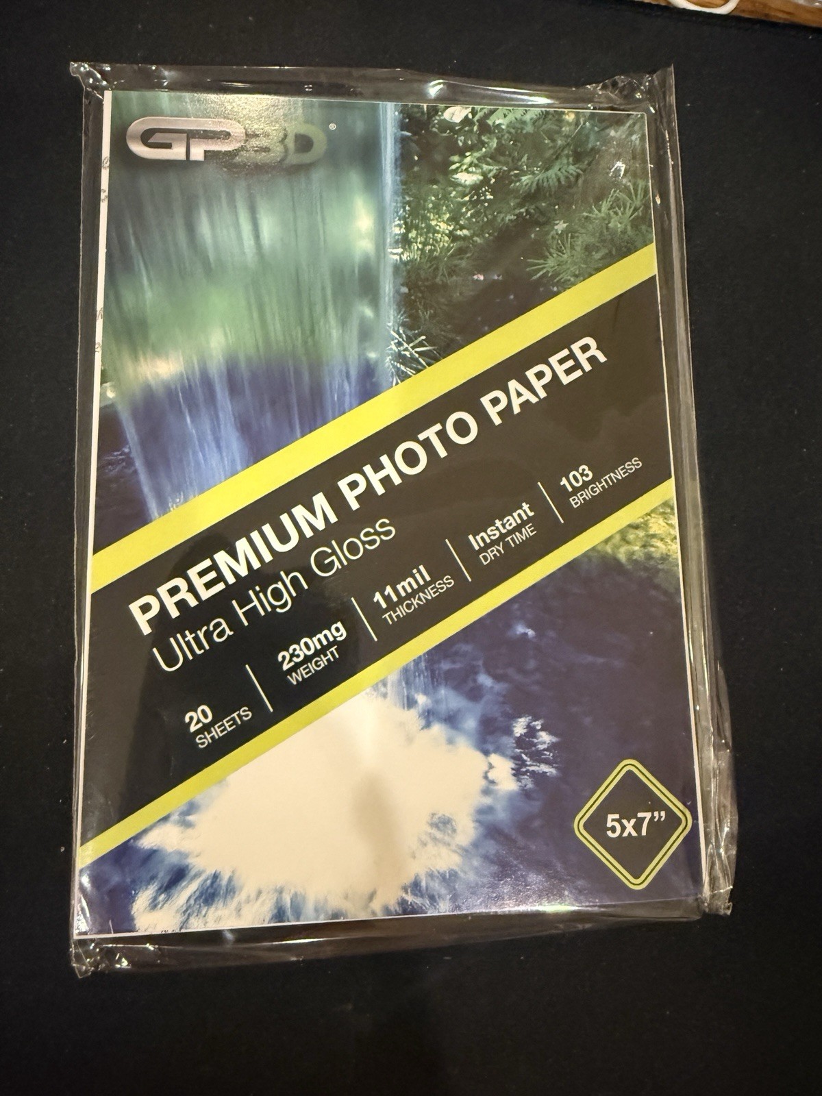 Premium photo Paper GLOSSY (5×7 Inches, 20 Sheets 230mg)