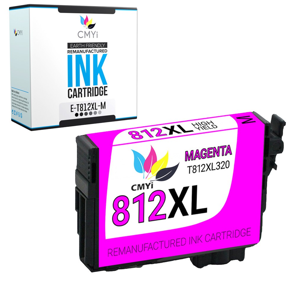 812XL CMYi Black Color Ink Cartridges for Epson 812 XL Workforce EC-C7000 Pro