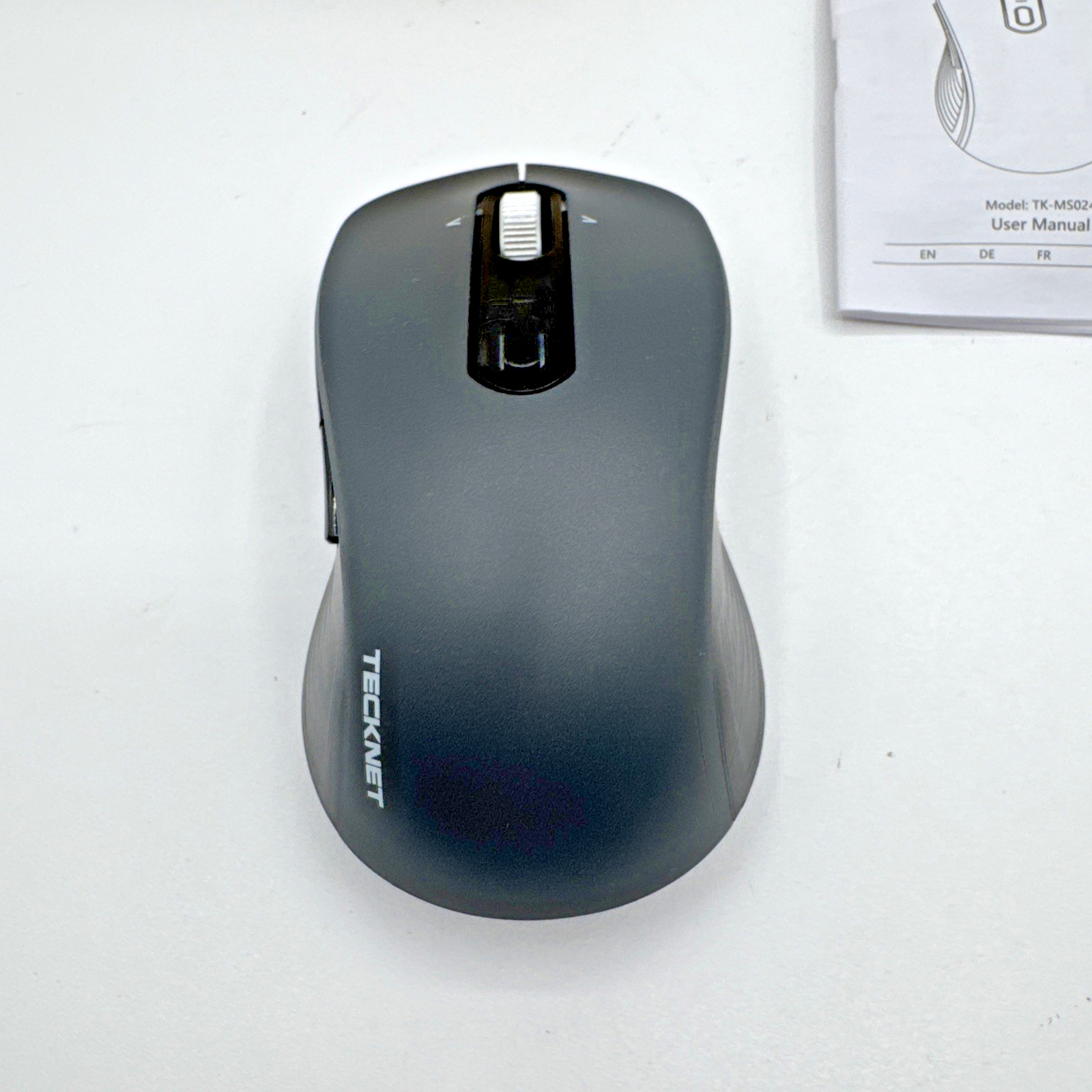 TECKNET Tri-Mode Bluetooth Wireless Mouse 4800 DPI Silent 6-Button 2.4GHz Gray